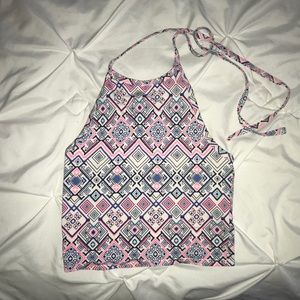 Printed crop top